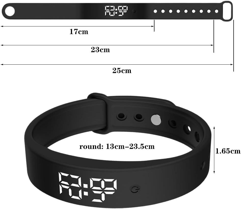 Smart LED Bracelet Fitness Tracker with Smart Notifications