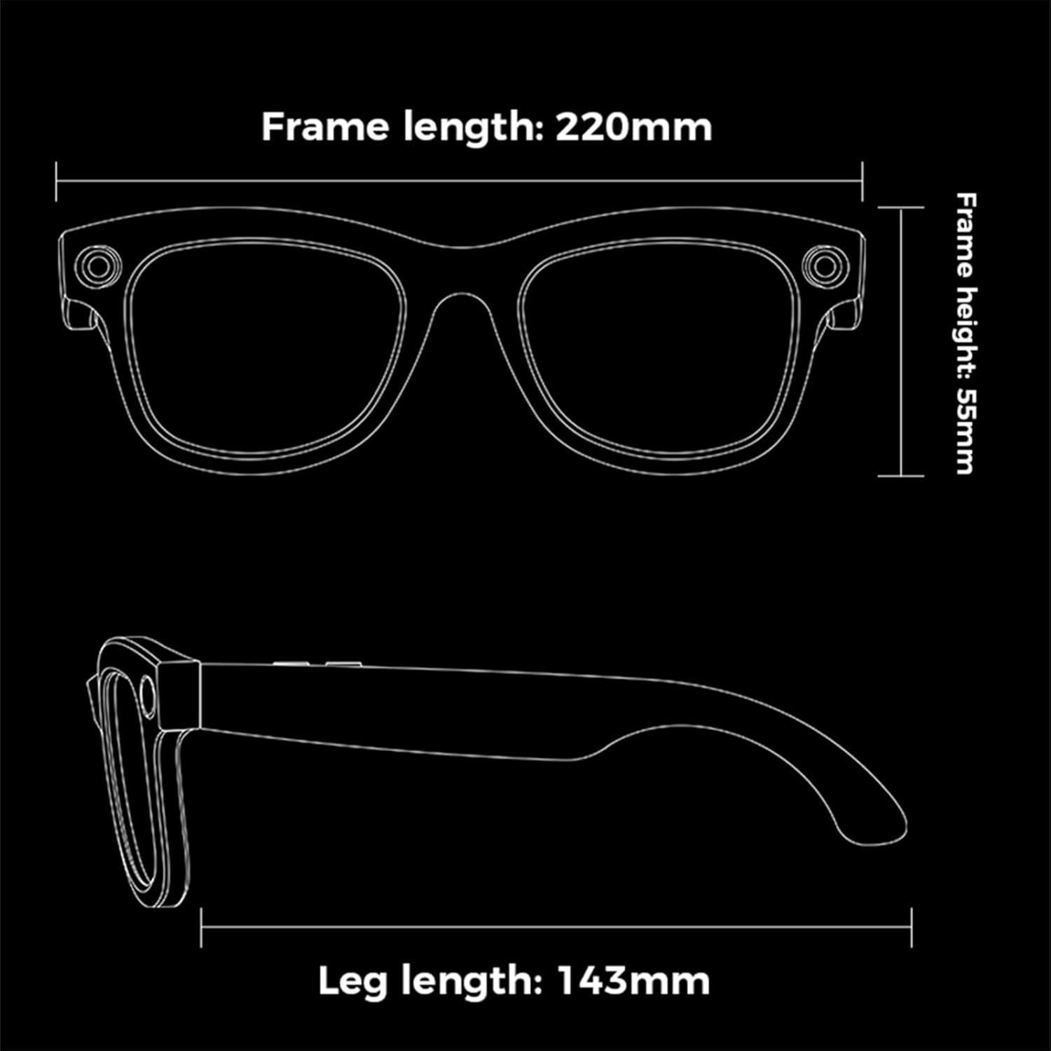 Lenovo AI 4K Smart Glasses Stylish Wearable Technology