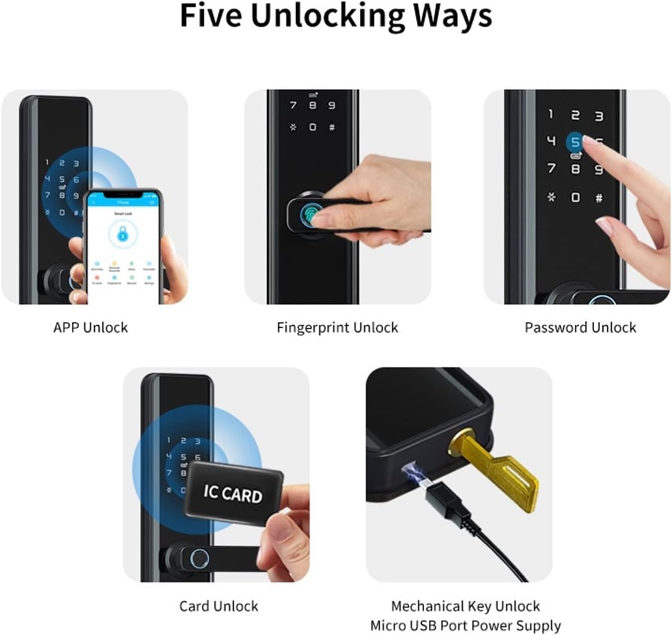 MOES Smart Door Lock  Secure Your Home with Remote Access