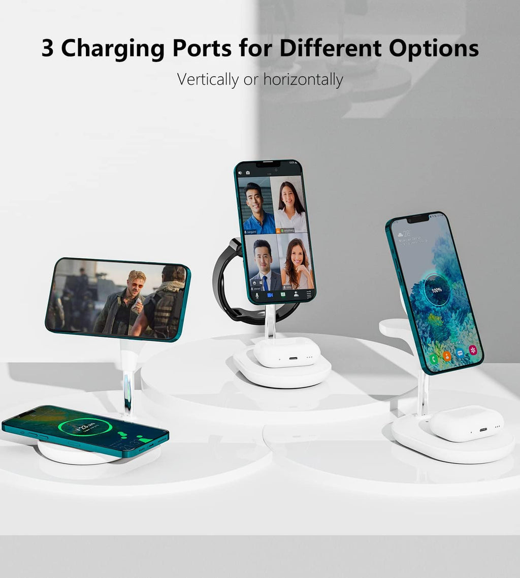 Multifunction Wireless Charger Fast Charging Station 