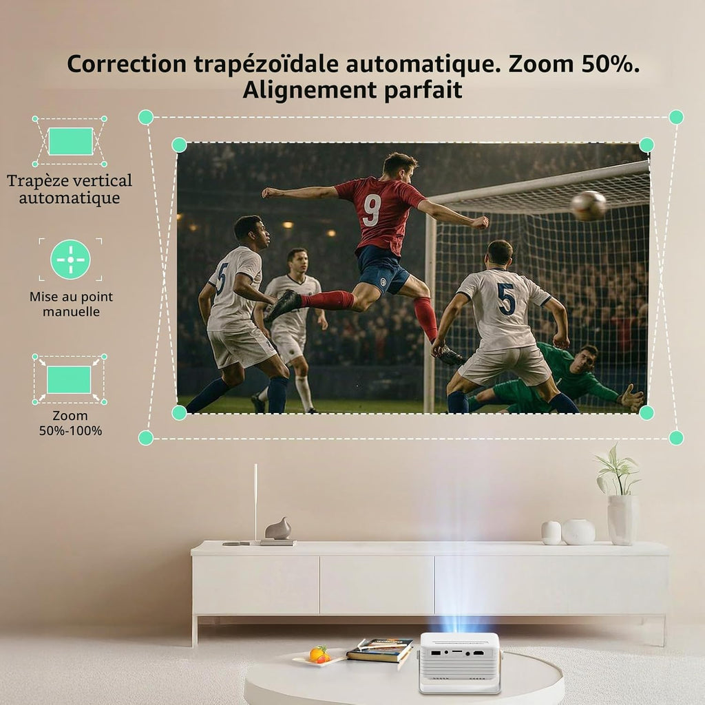 Portable Mini Projector HD Home Theater for Family Entertainment