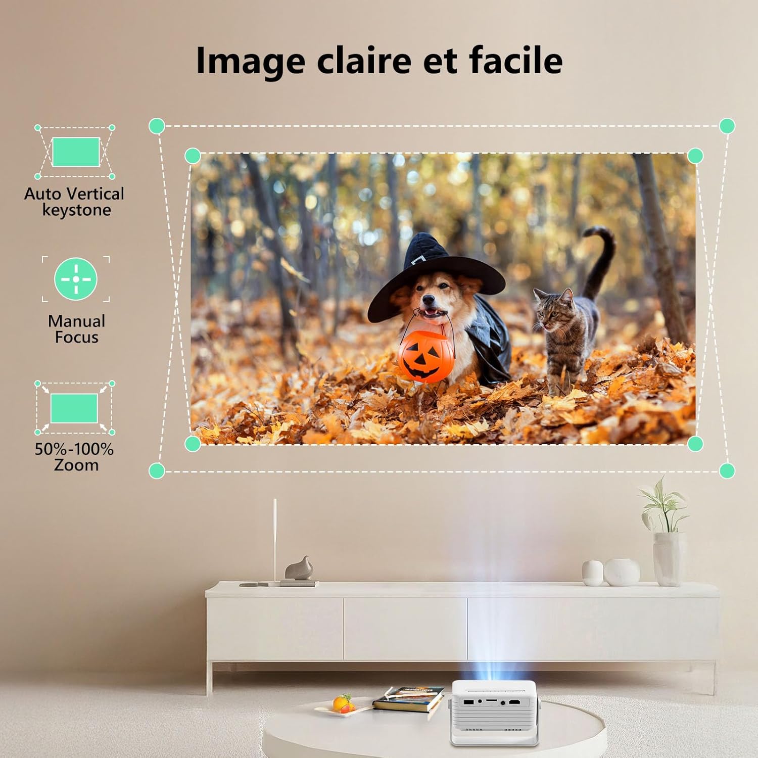 Portable Mini Projector HD Home Theater for Family Entertainment