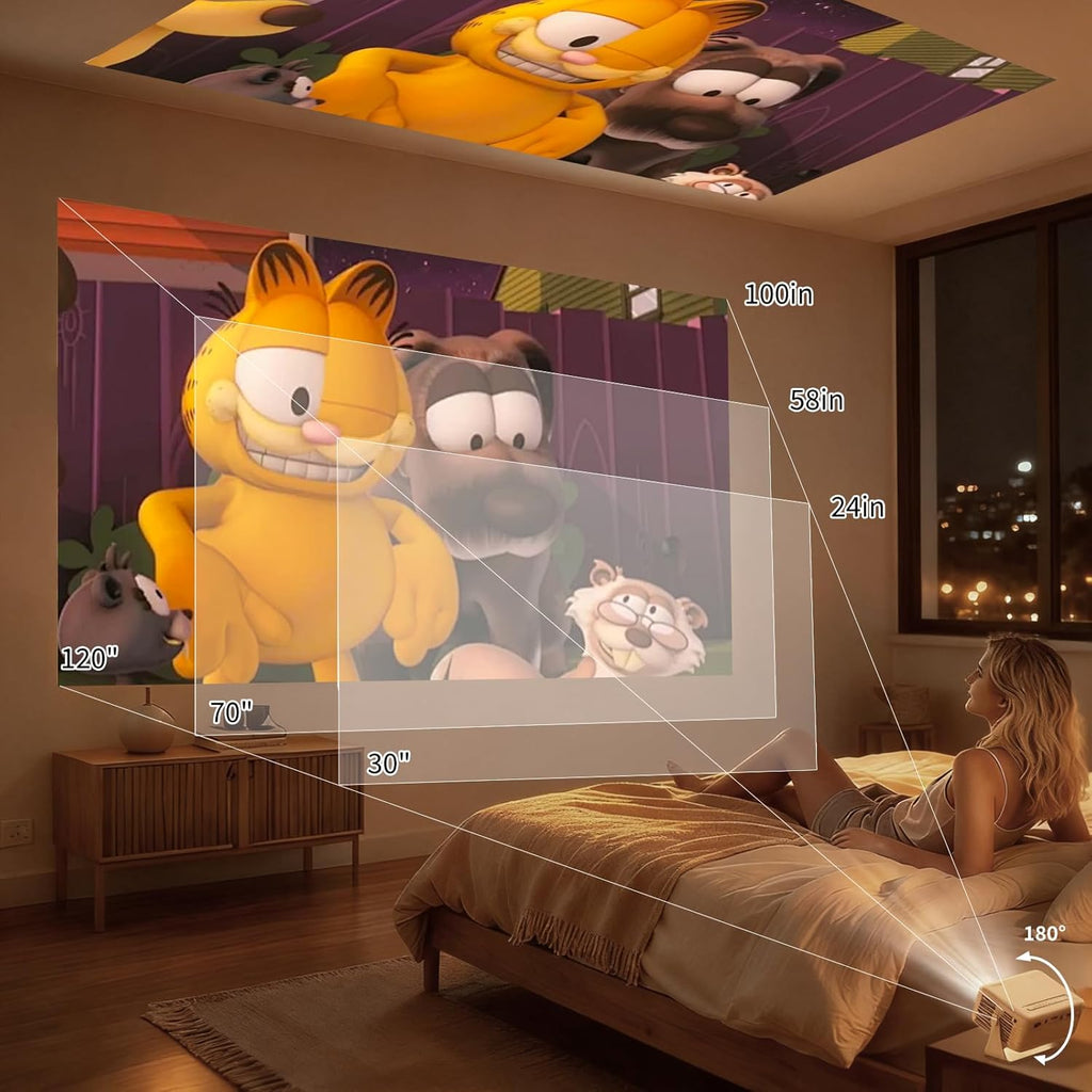 Portable Mini Projector HD Home Theater for Family Entertainment