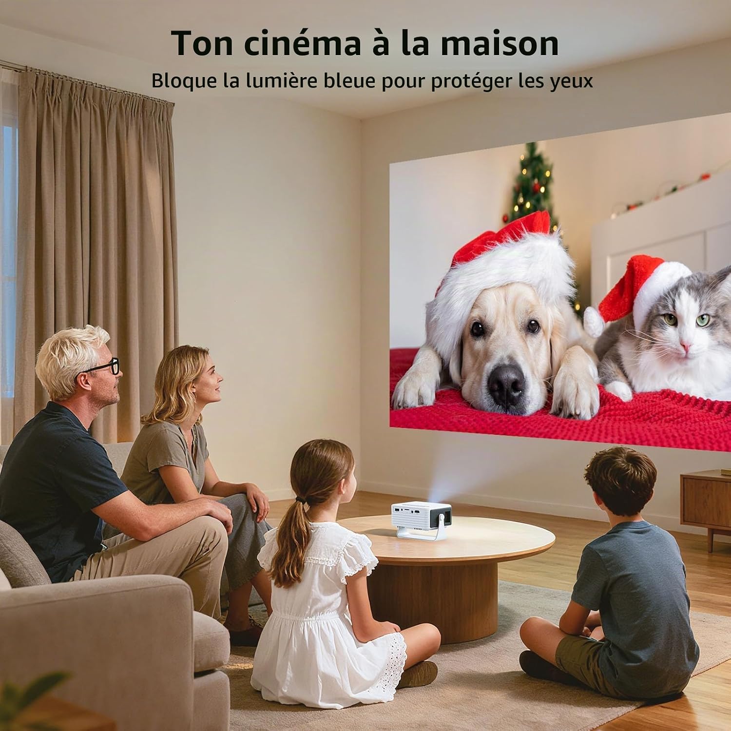 Portable Mini Projector HD Home Theater for Family Entertainment