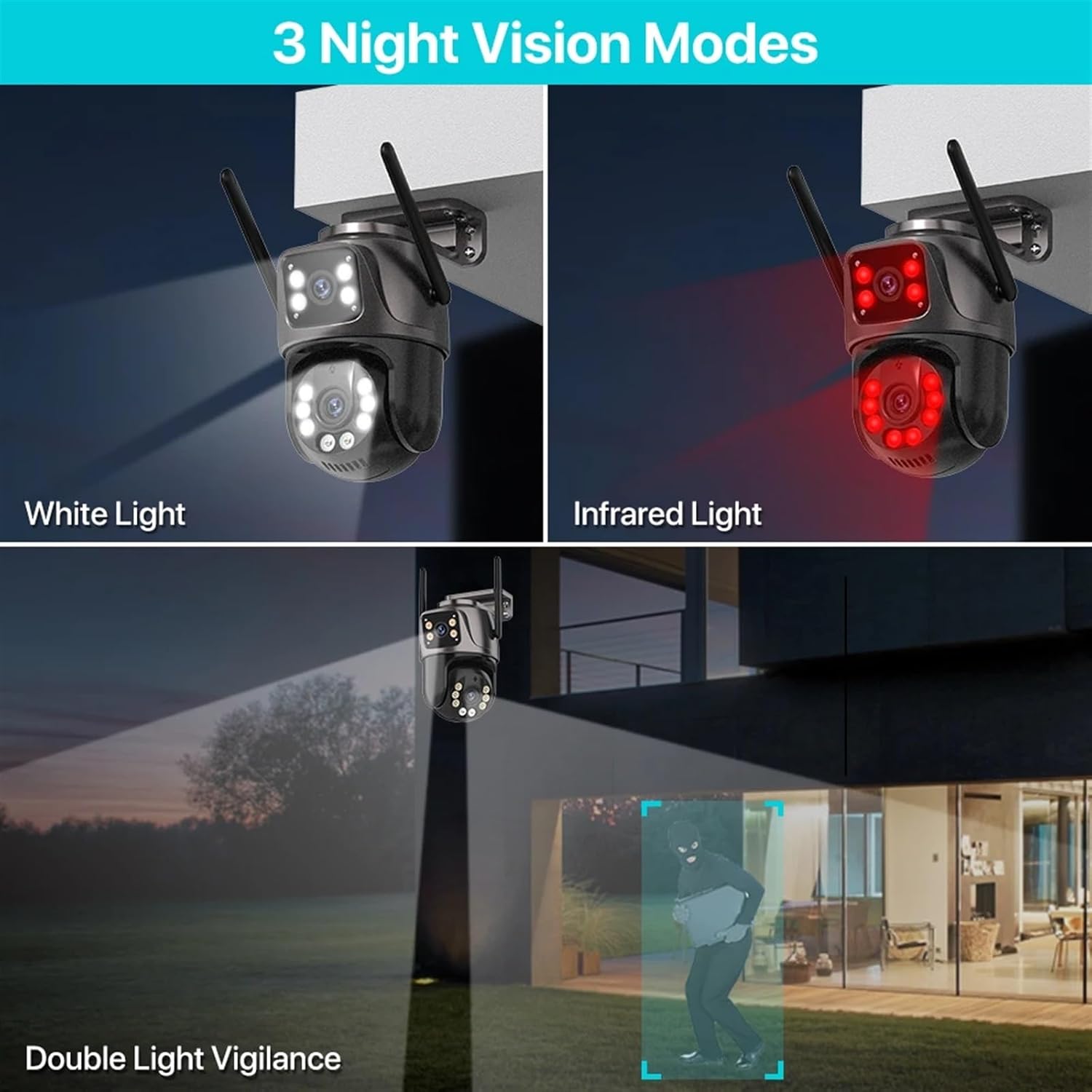 4K PTZ Security Camera Smart Home Surveillance