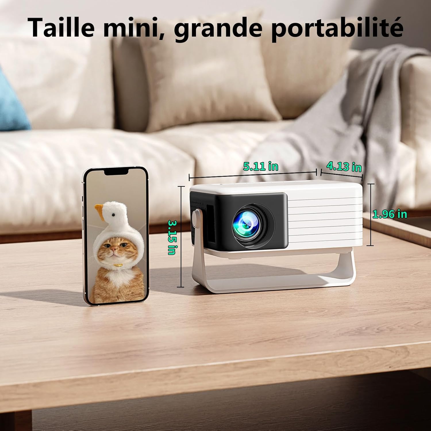 Portable Mini Projector HD Home Theater for Family Entertainment