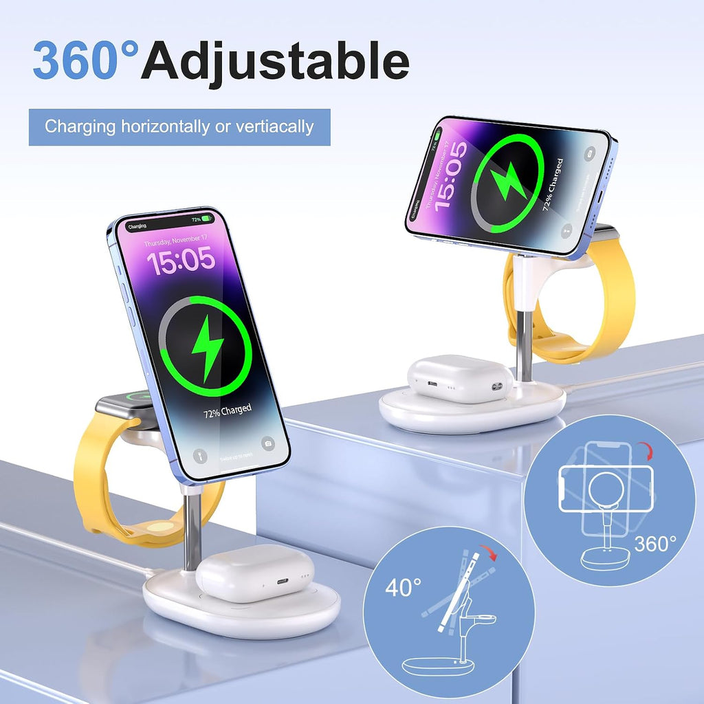 Multifunction Wireless Charger Fast Charging Station 