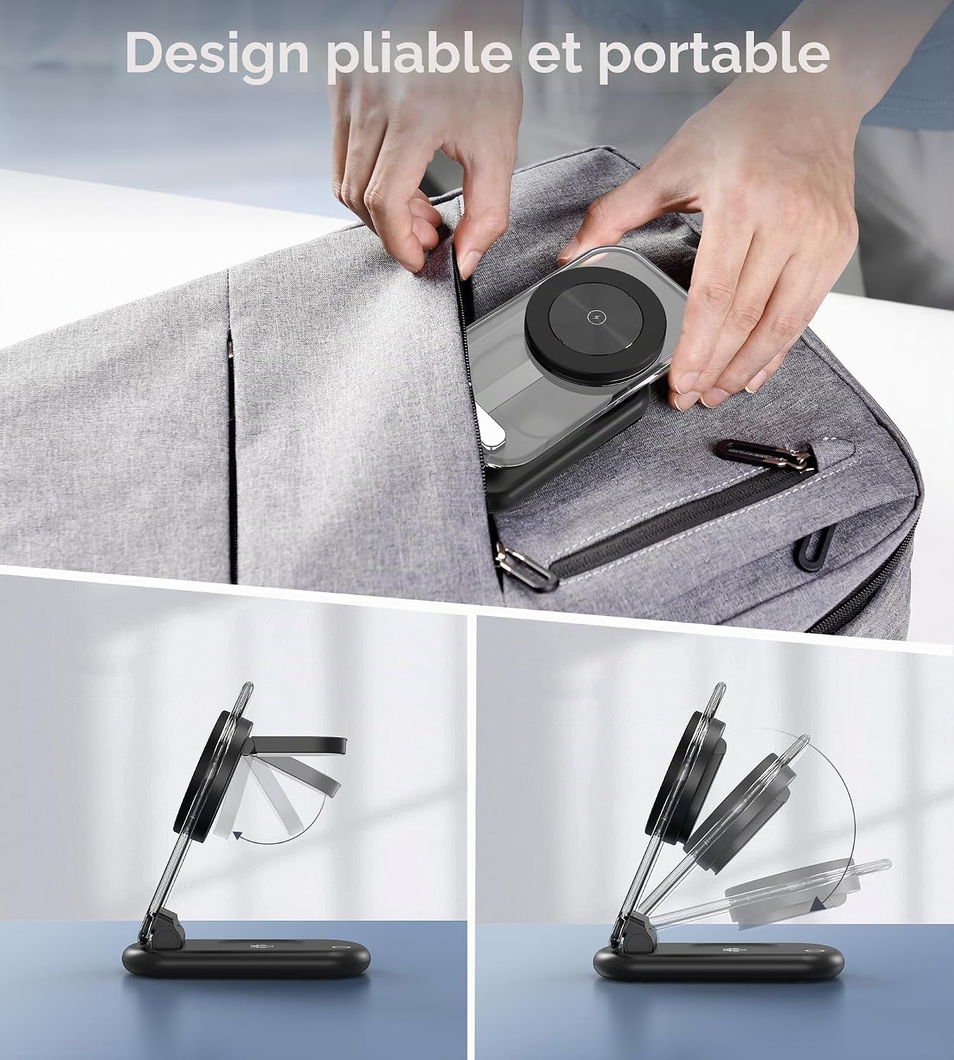 Station de Charge 3-en-1 - Chargez tout avec style!