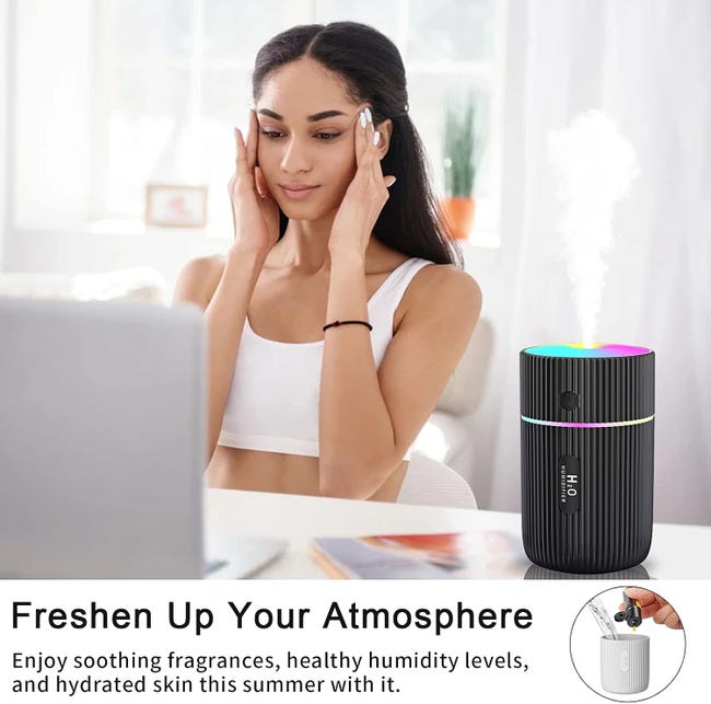 Mini USB Humidifier Portable Air Purifier & Mist Diffuser