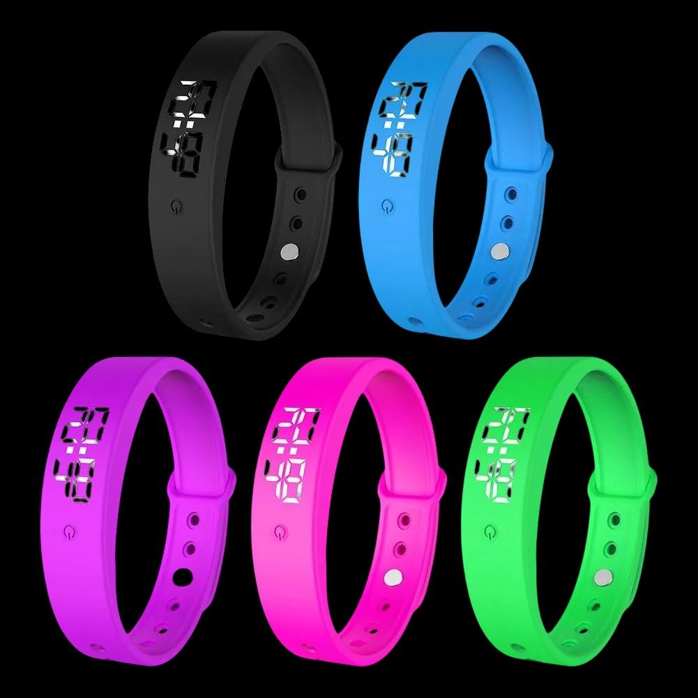 Smart LED Bracelet Fitness Tracker with Smart Notifications