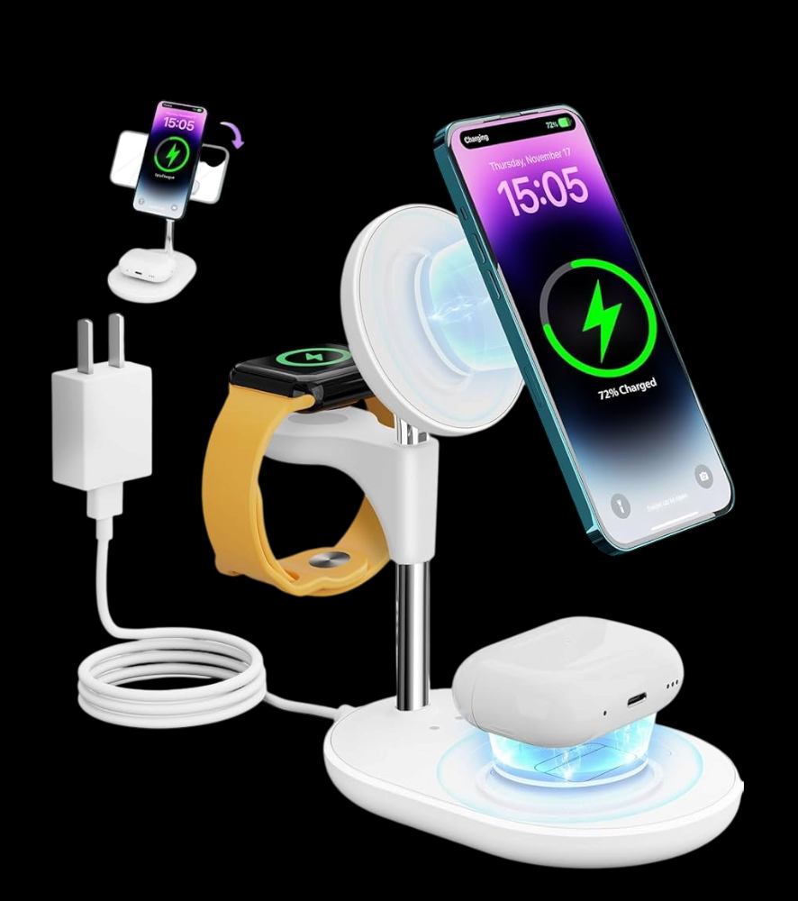Multifunction Wireless Charger Fast Charging Station 